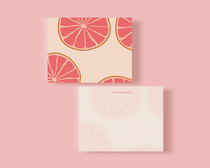 Grapefruit Custom Stationery